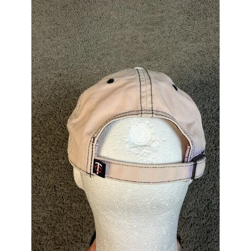 Minnesota Twins Hat Cap Strap Back Mens One Size Pink MLB Baseball '47